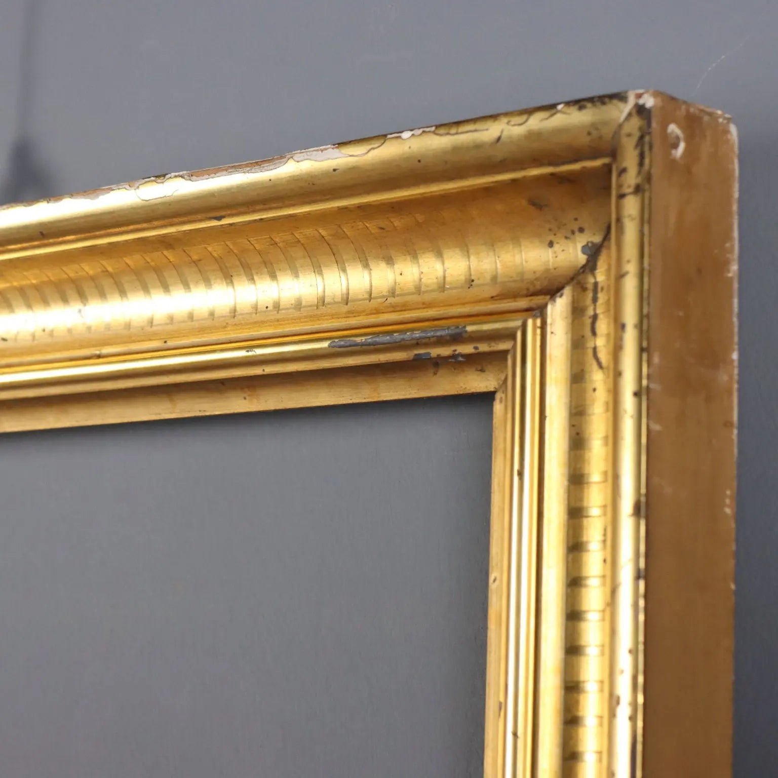 Antique Empire Style Giltwood Frame
