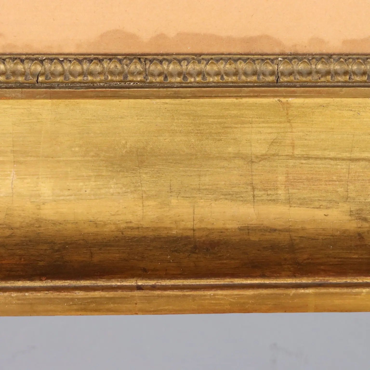 Antique Empire Frame Gilded Fir Moulded Italy XIX Century