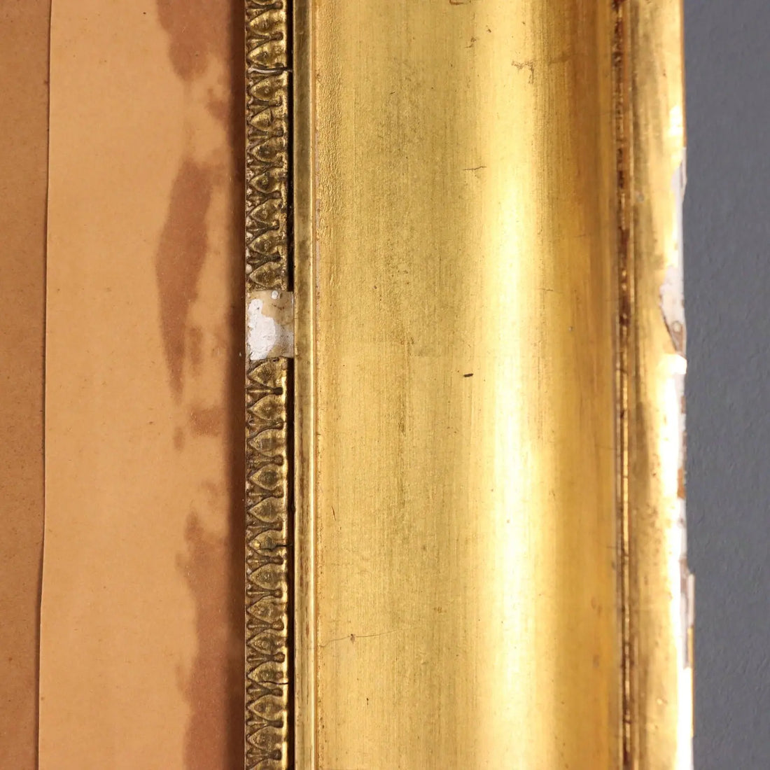 Antique Empire Frame Gilded Fir Moulded Italy XIX Century