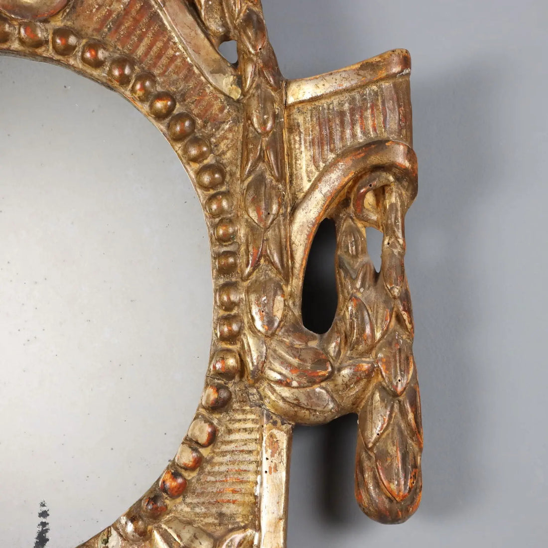 Antique Mirror Gilded Wood Italy XVIII Century