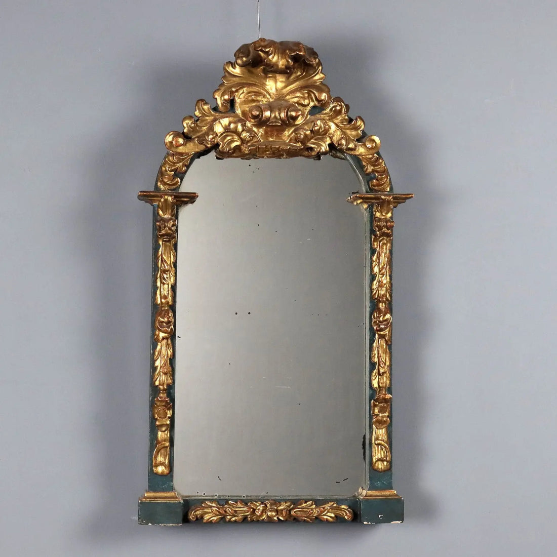 Carved and Gilded Wood Mirror, Italy 19th Century