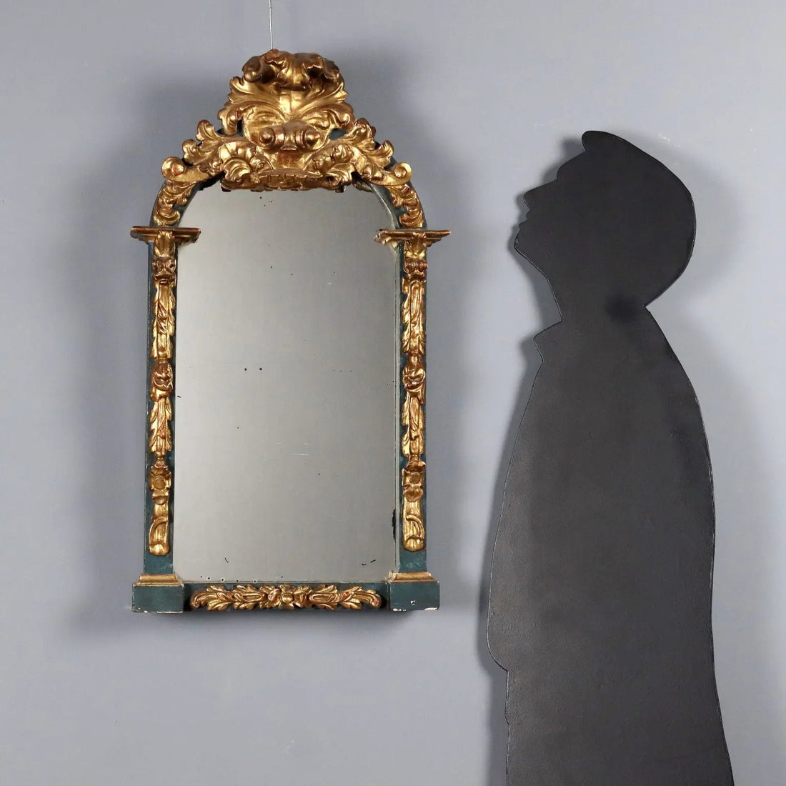Carved and Gilded Wood Mirror, Italy 19th Century