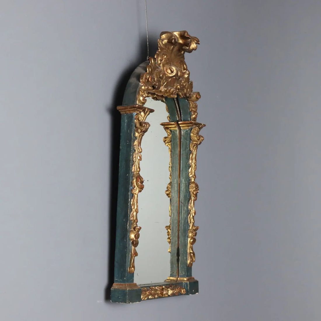 Carved and Gilded Wood Mirror, Italy 19th Century