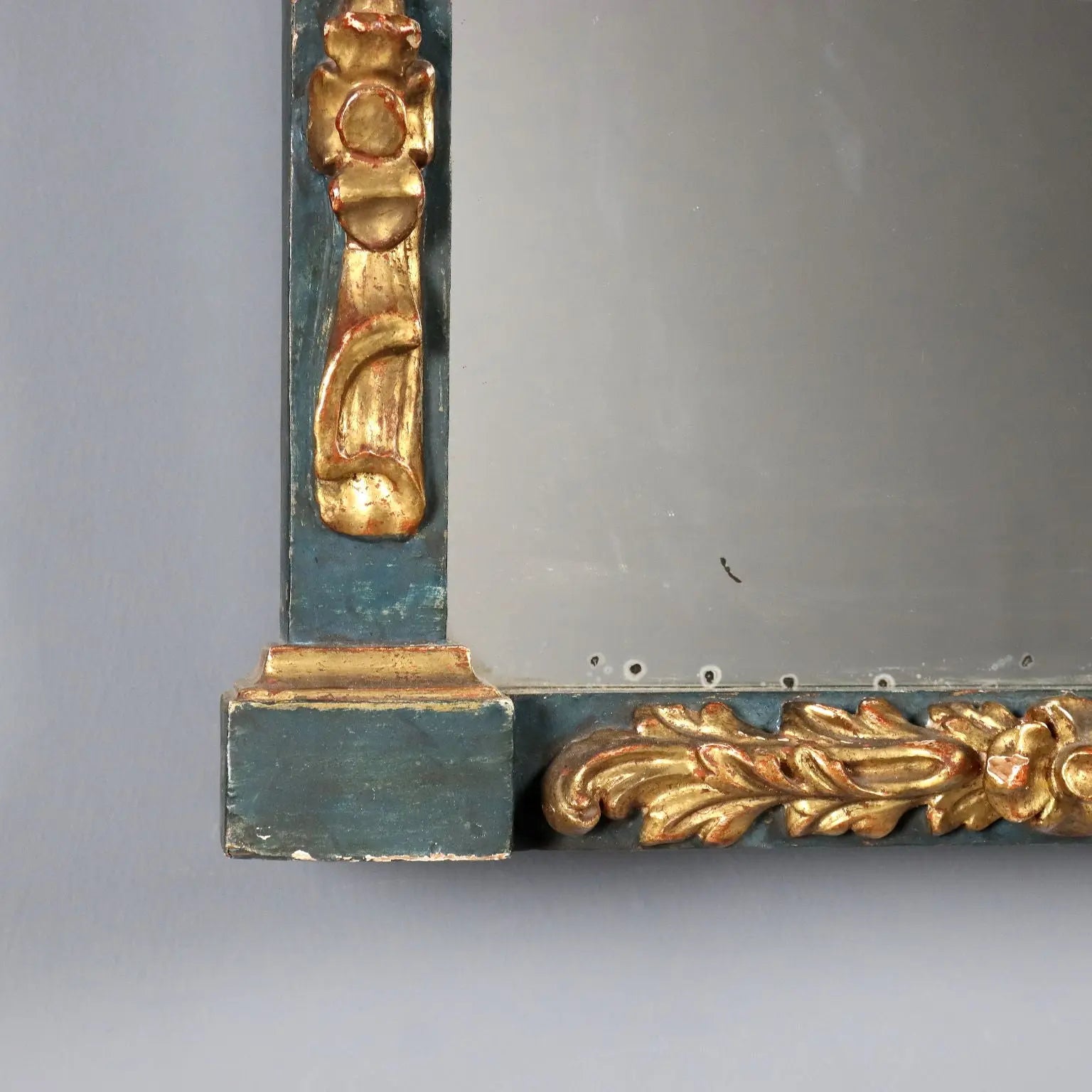 Carved and Gilded Wood Mirror, Italy 19th Century