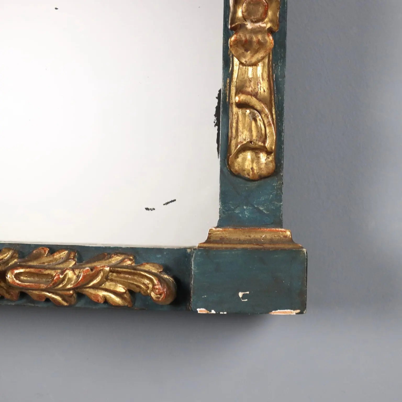 Carved and Gilded Wood Mirror, Italy 19th Century