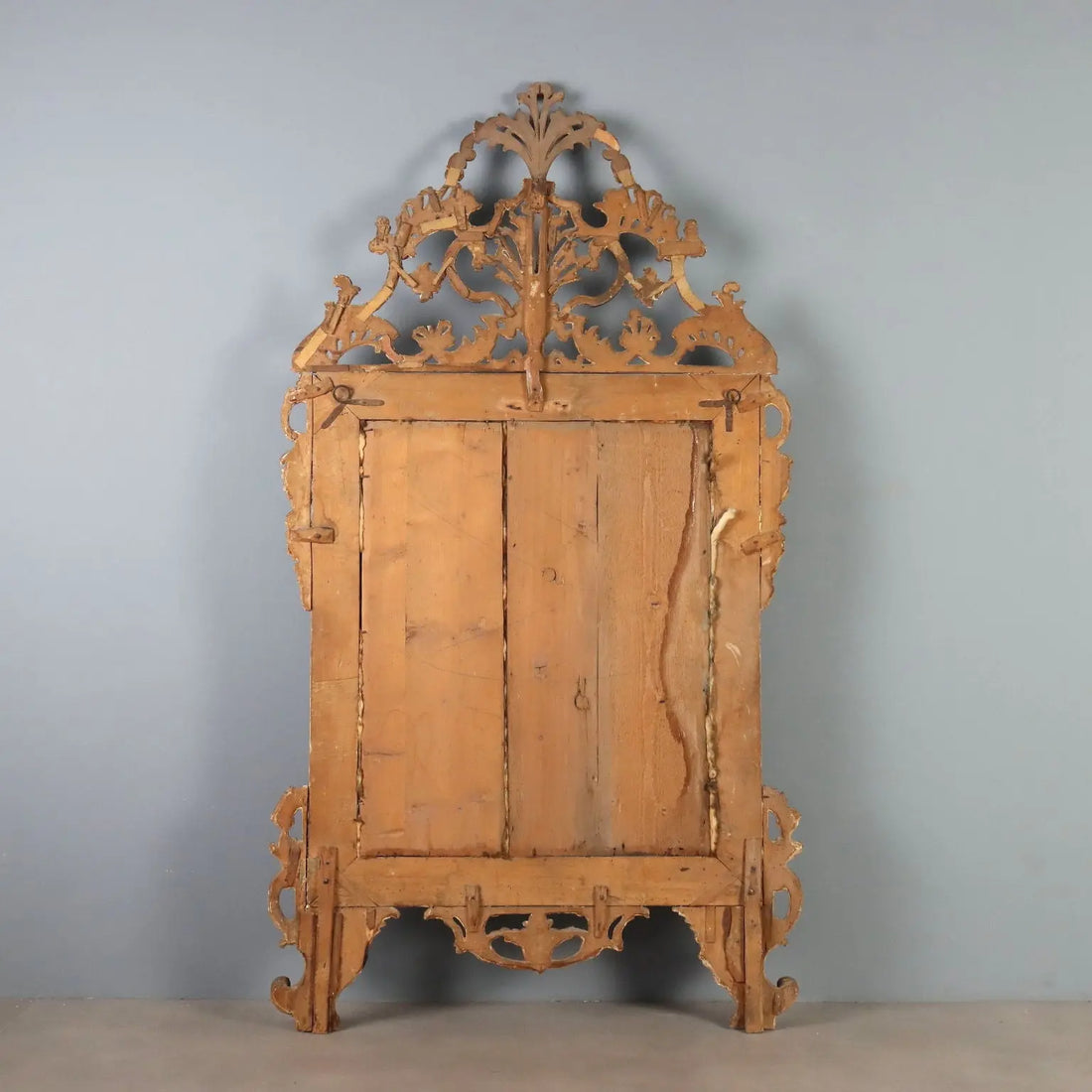 Antique Mirror Gilded Wood Rococo Motifs Italy XVIII Century