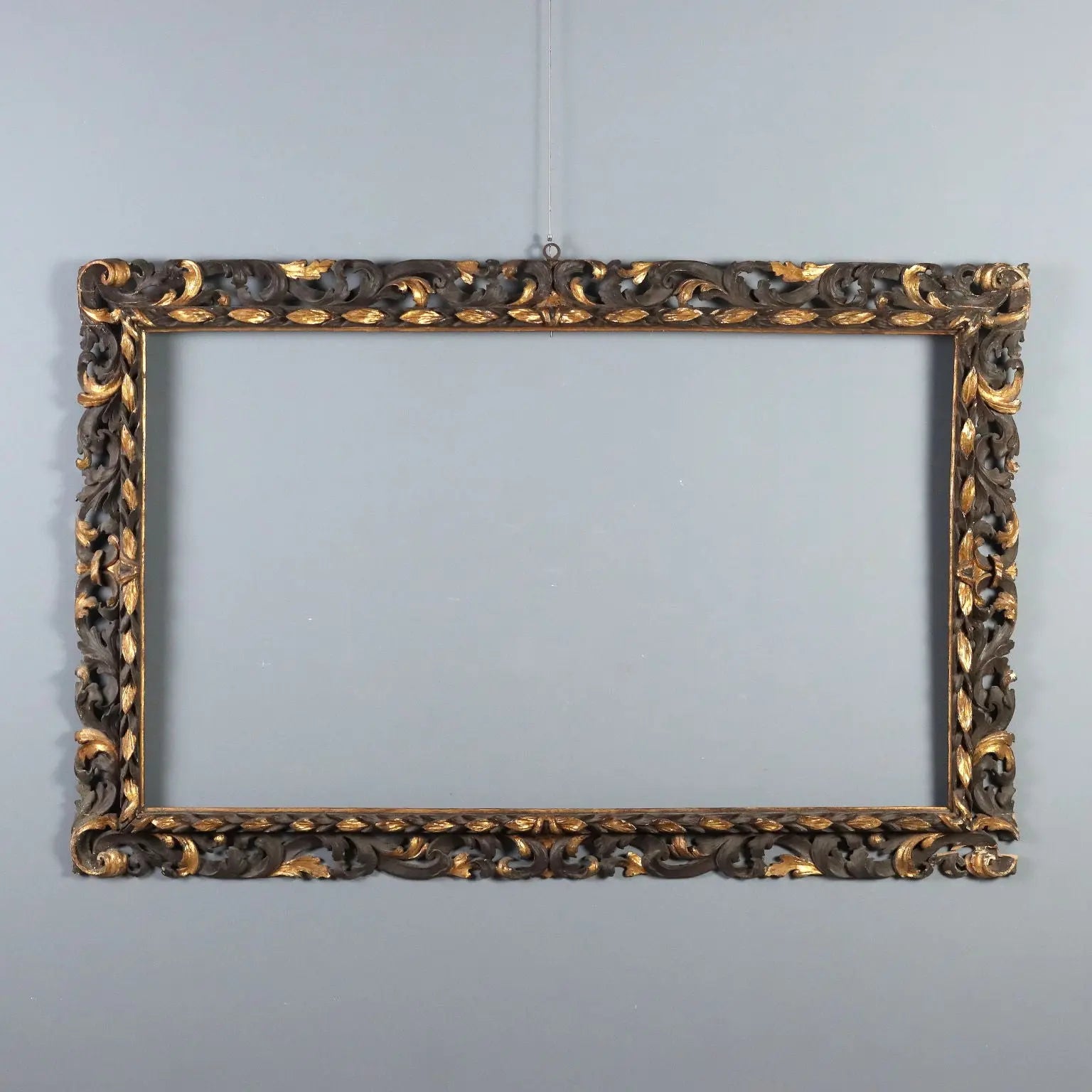 Antique Baroque Frame Carved Wood Italy XVIII Century