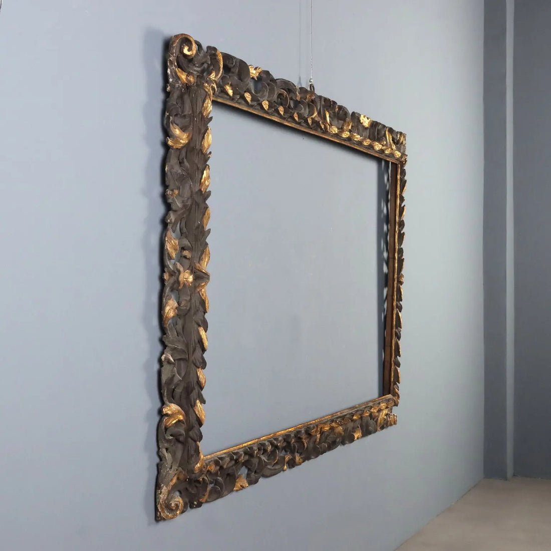 Antique Baroque Frame Carved Wood Italy XVIII Century