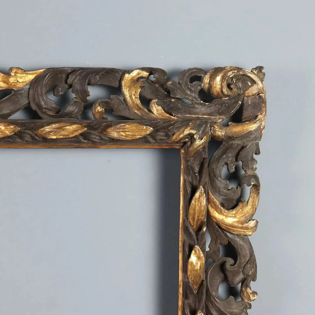 Antique Baroque Frame Carved Wood Italy XVIII Century