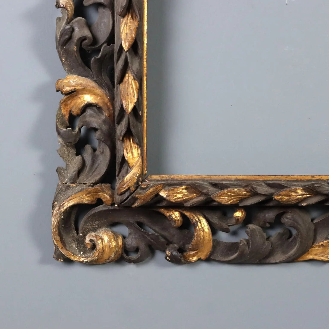 Antique Baroque Frame Carved Wood Italy XVIII Century