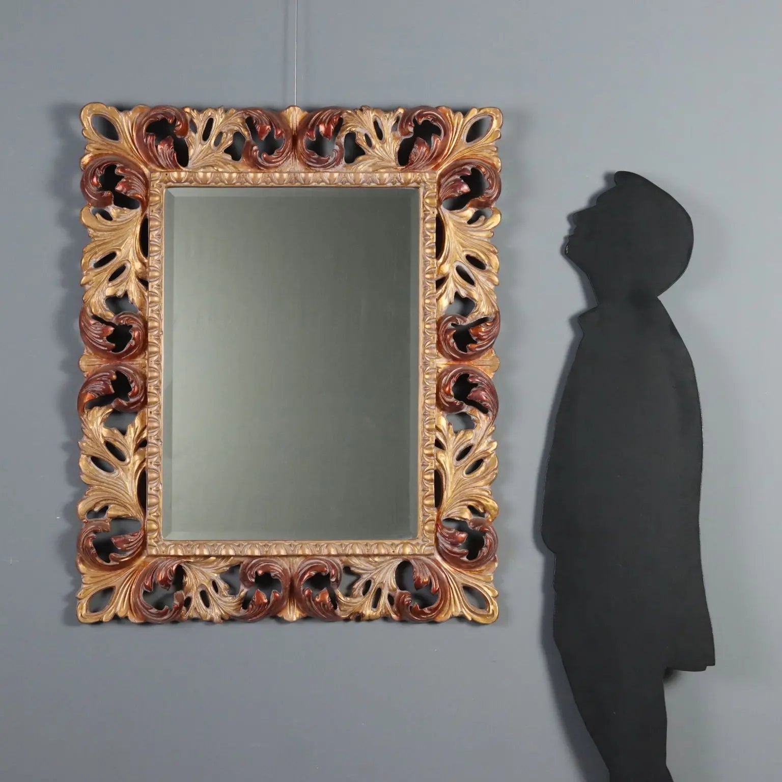 Italian Baroque Giltwood Mirror