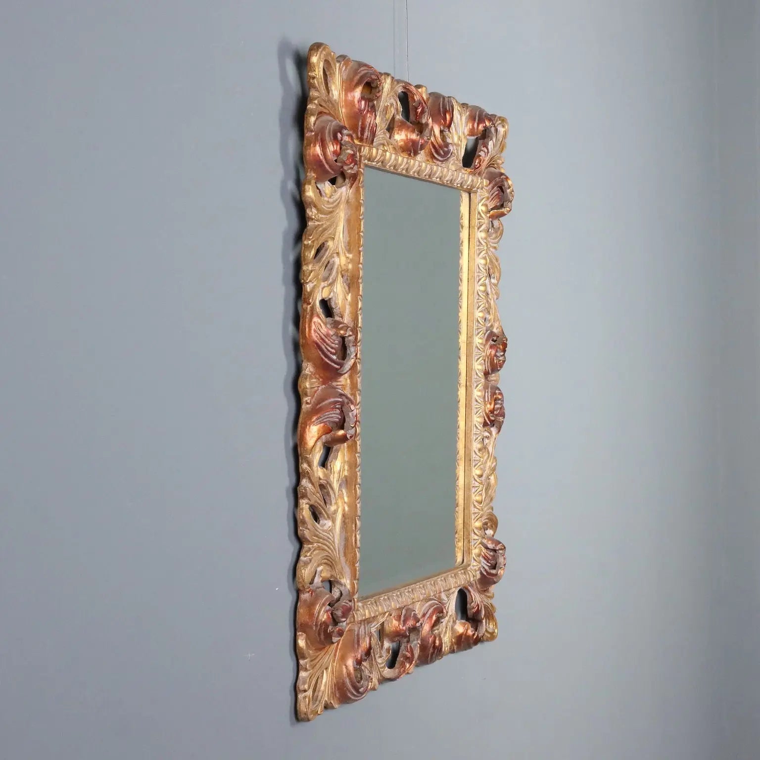 Italian Baroque Giltwood Mirror