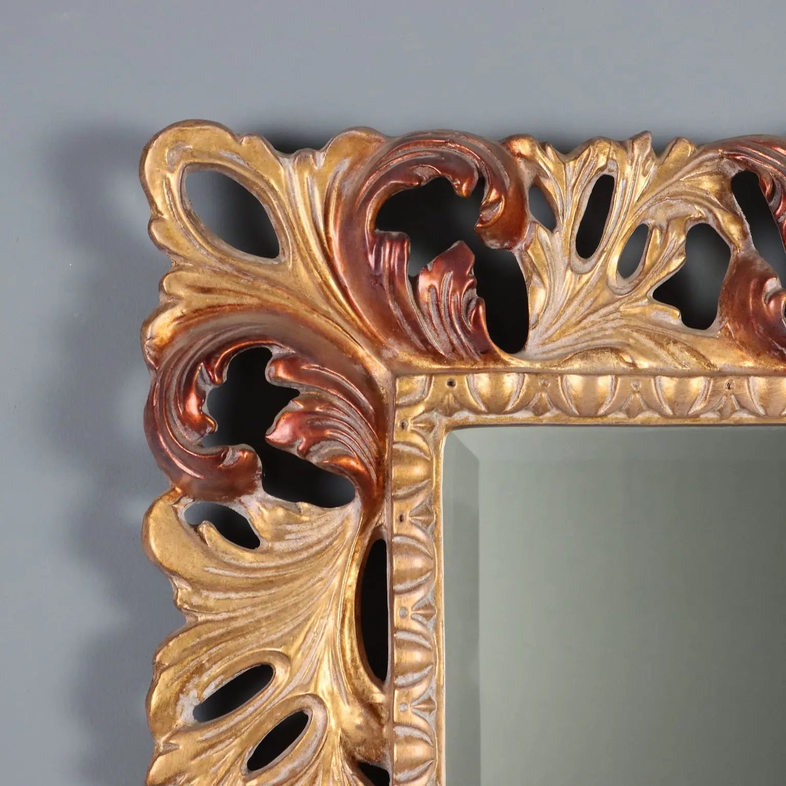 Italian Baroque Giltwood Mirror