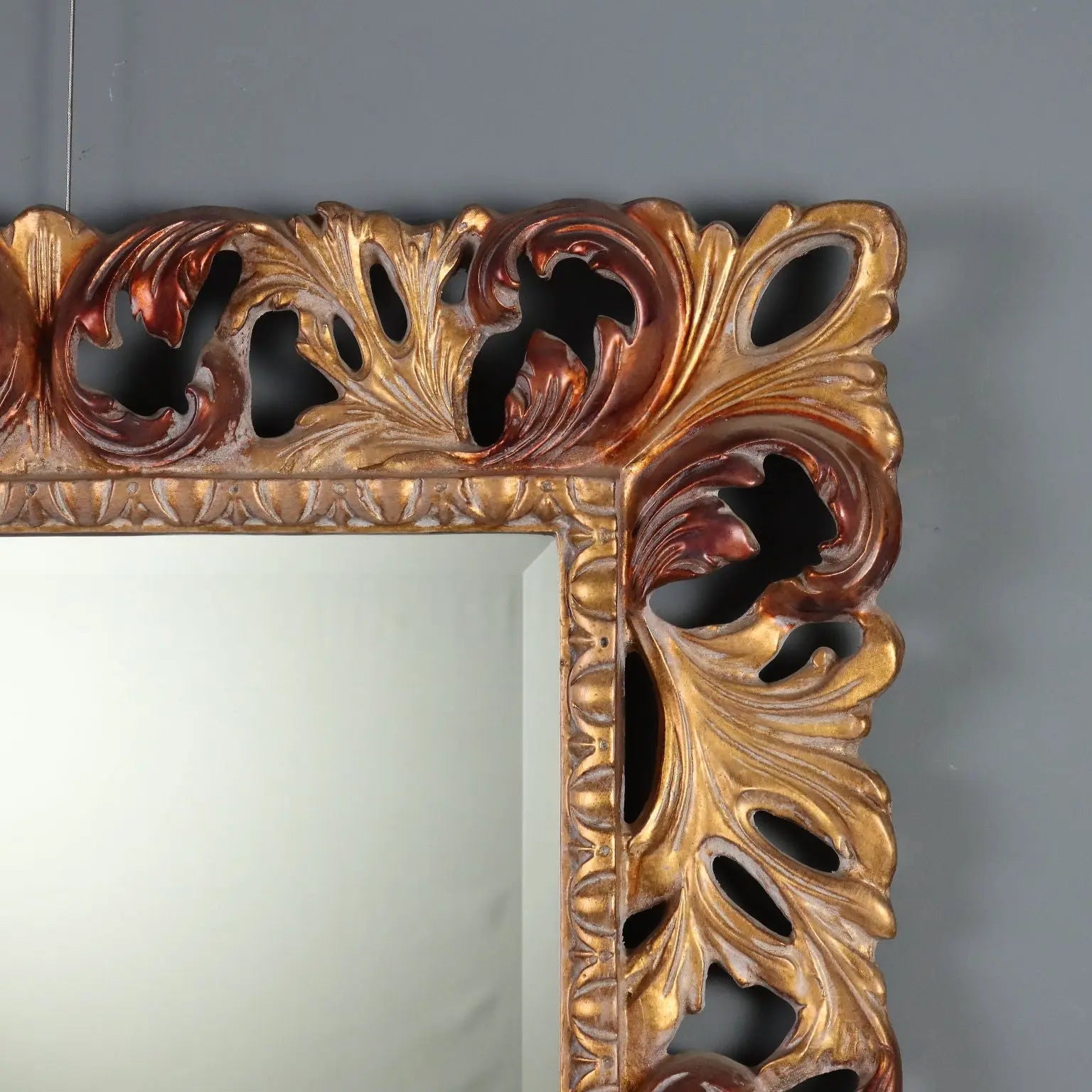 Italian Baroque Giltwood Mirror