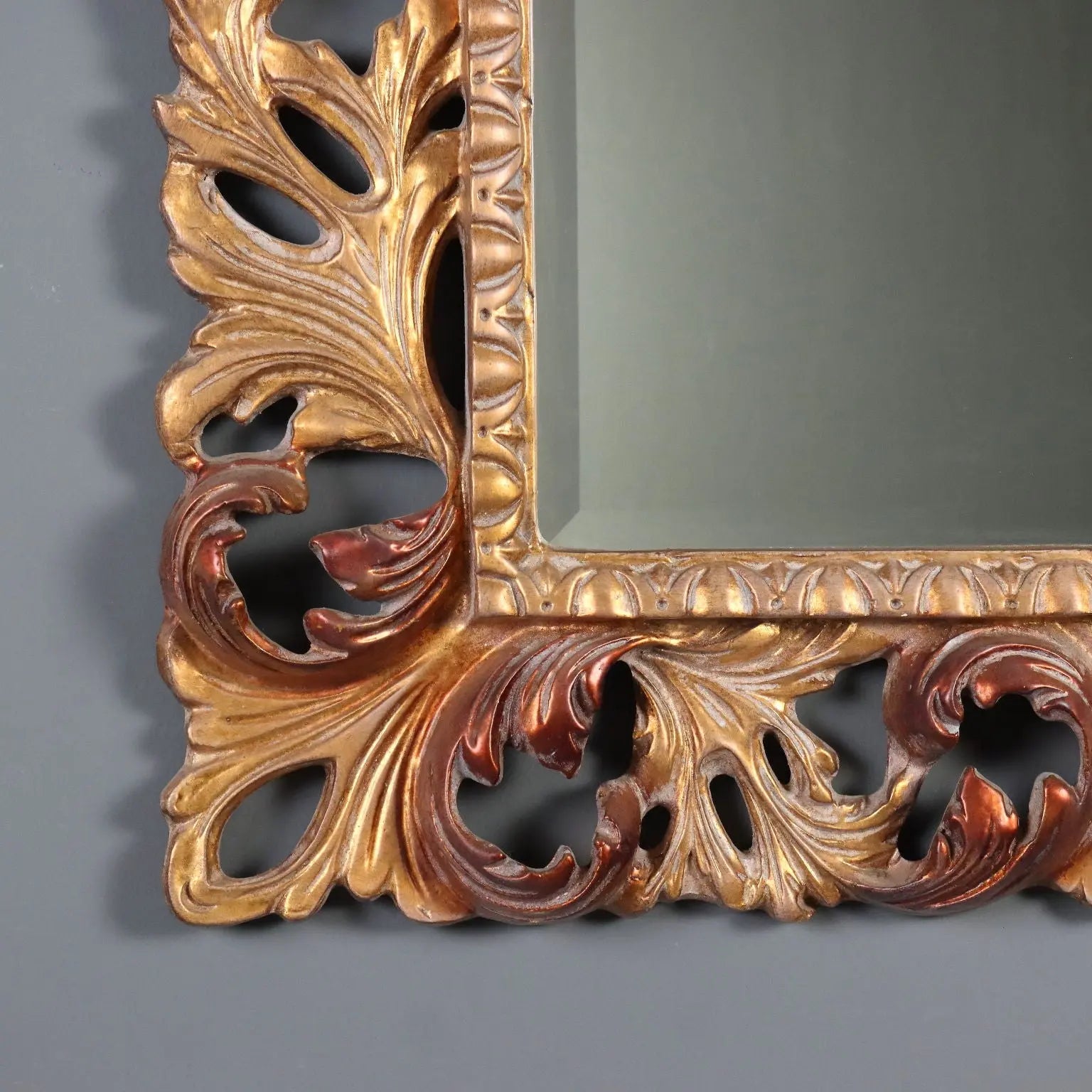 Italian Baroque Giltwood Mirror