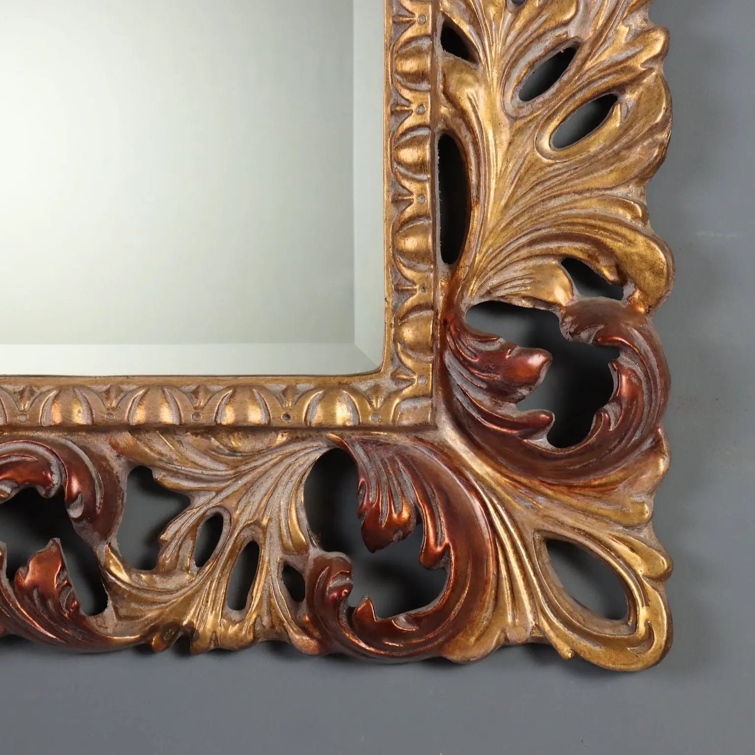 Italian Baroque Giltwood Mirror
