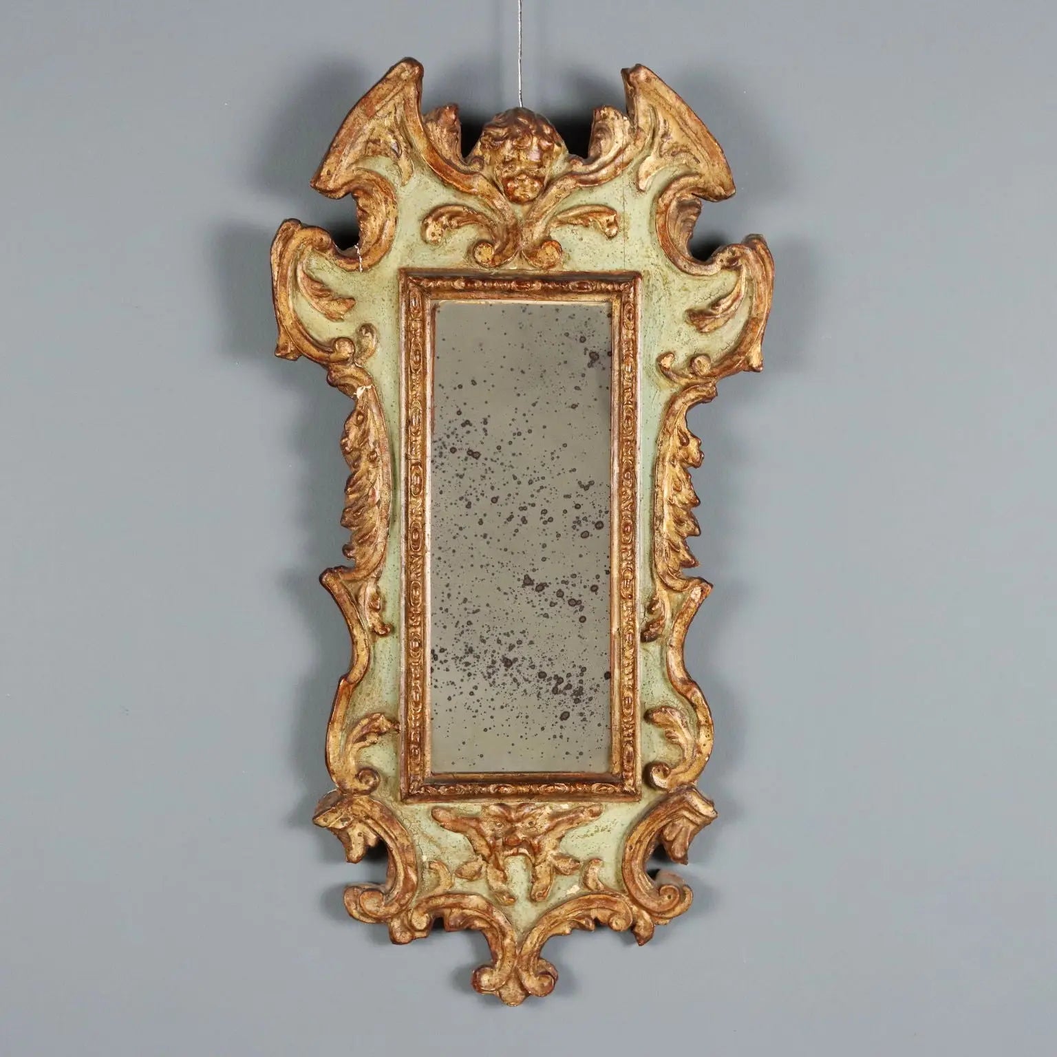 Carved and Gilded Larch Wood Mirror