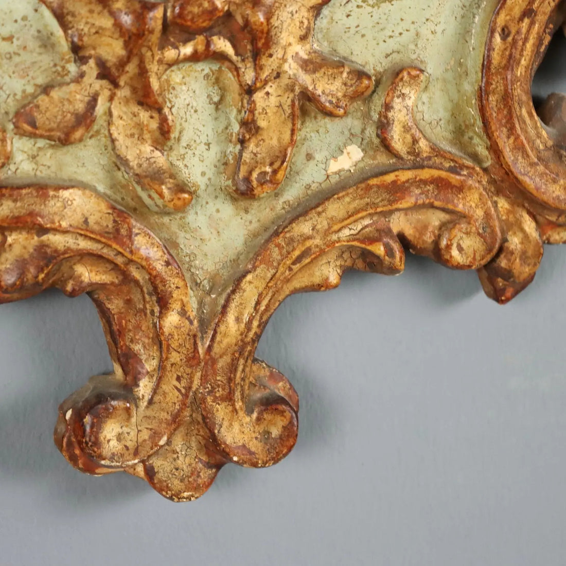 Carved and Gilded Larch Wood Mirror