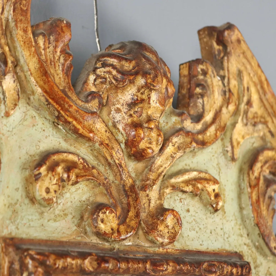 Carved and Gilded Larch Wood Mirror