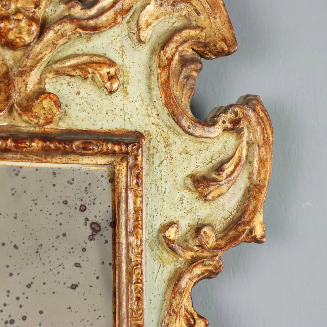 Carved and Gilded Larch Wood Mirror