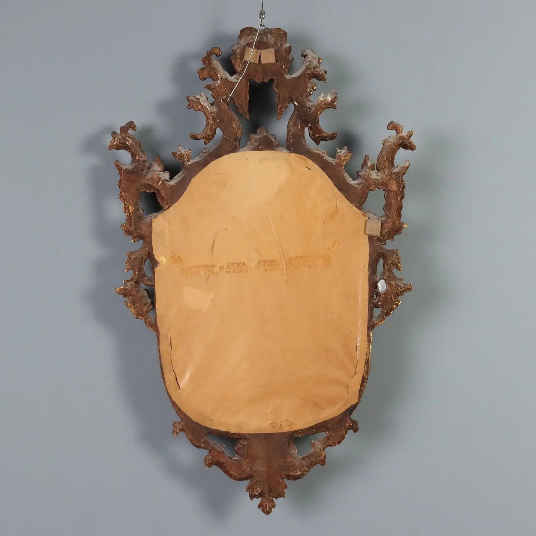 Antique Mirror Carved Gilded Wood Italy Late XIX Century