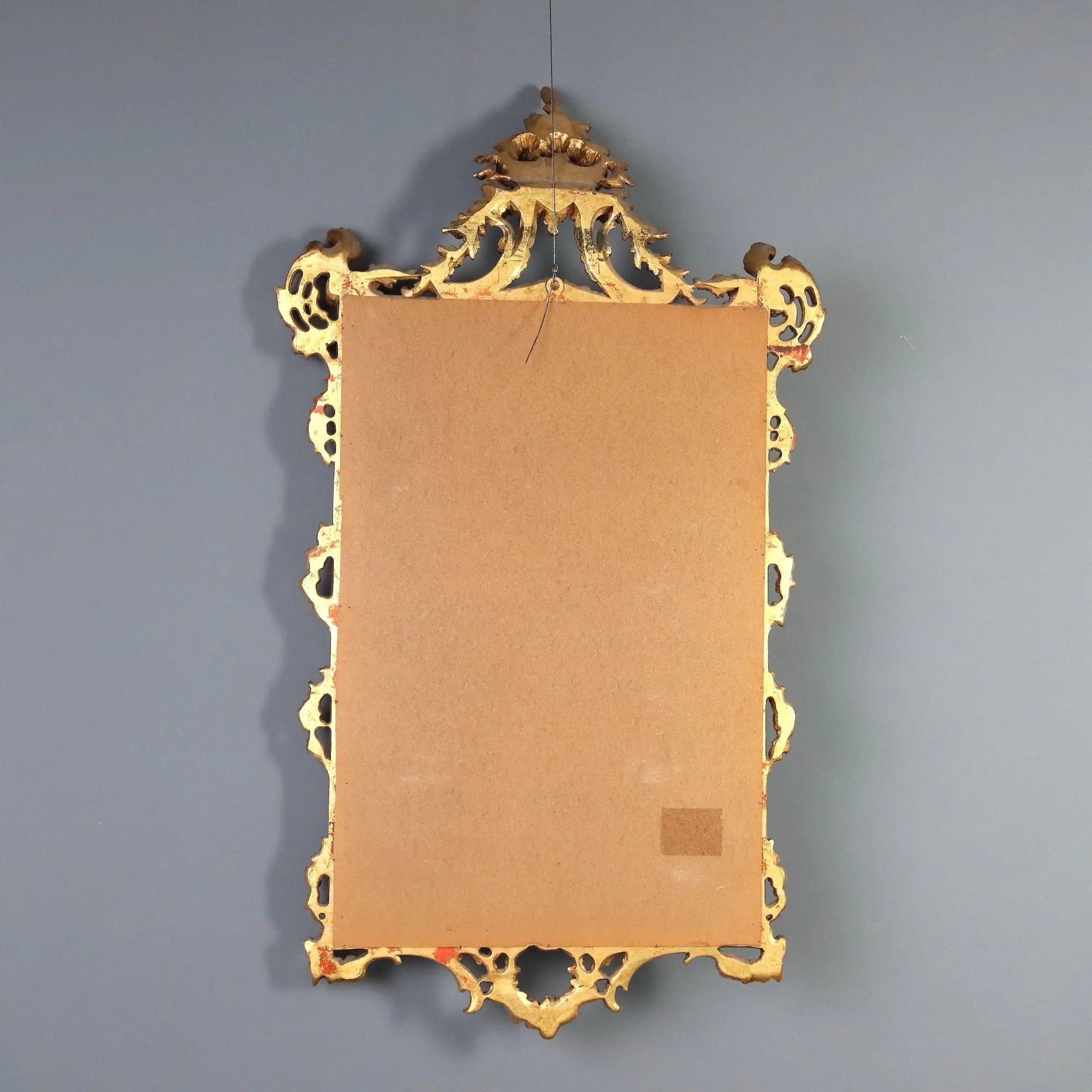 Antique Mirror Carved Gilded Wood Italy XX Century