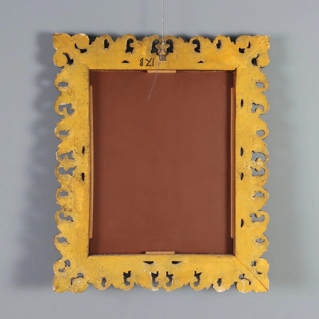 Antique Eclectic Mirror Carved Gilded Wood Italy XX Century