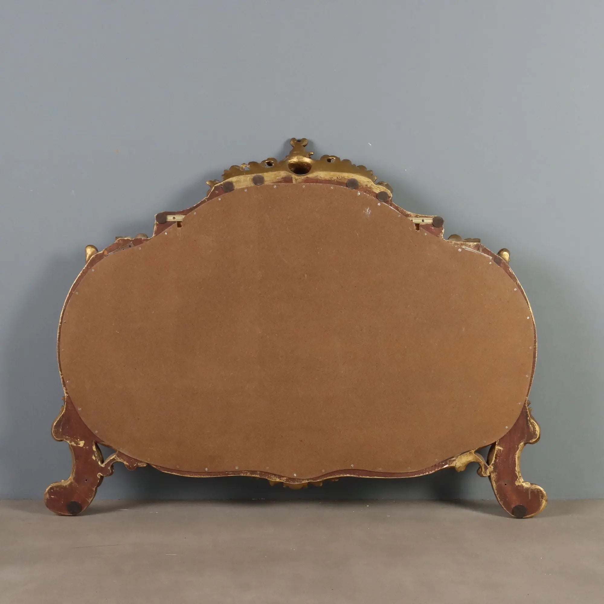 Antique Mirror Carved Gilded Wood Italy XX Century