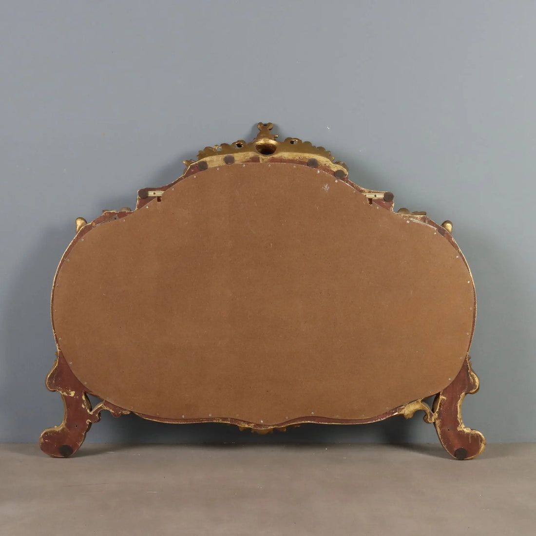 Antique Mirror Carved Gilded Wood Italy XX Century