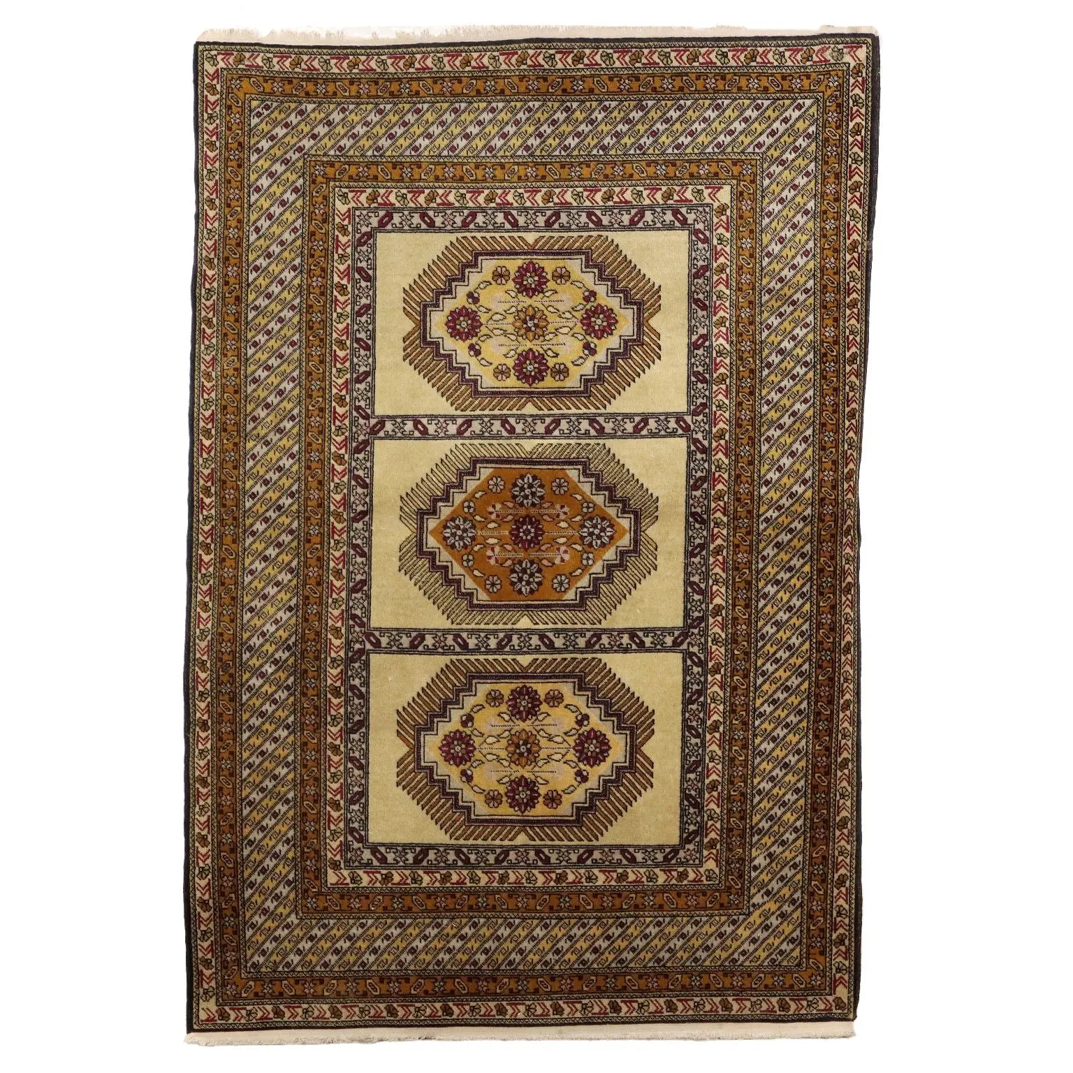 Shirvan Carpet Wool Fine Knot Russia - 75x42 In | Antiques | Carpets