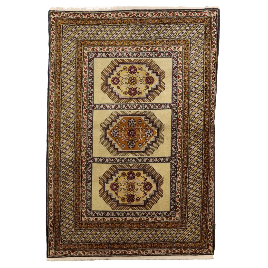 Shirvan Carpet Wool Fine Knot Russia - 75x42 In | Antiques | Carpets