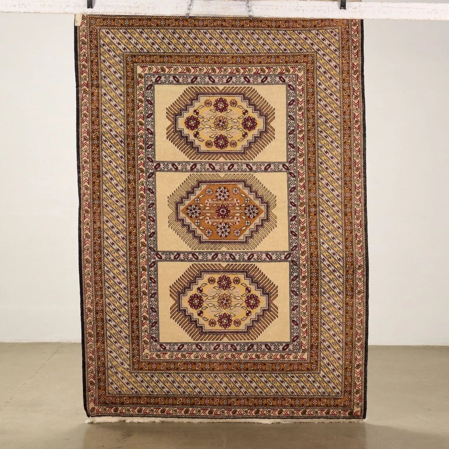 Shirvan Carpet Wool Fine Knot Russia - 75x42 In | Antiques | Carpets