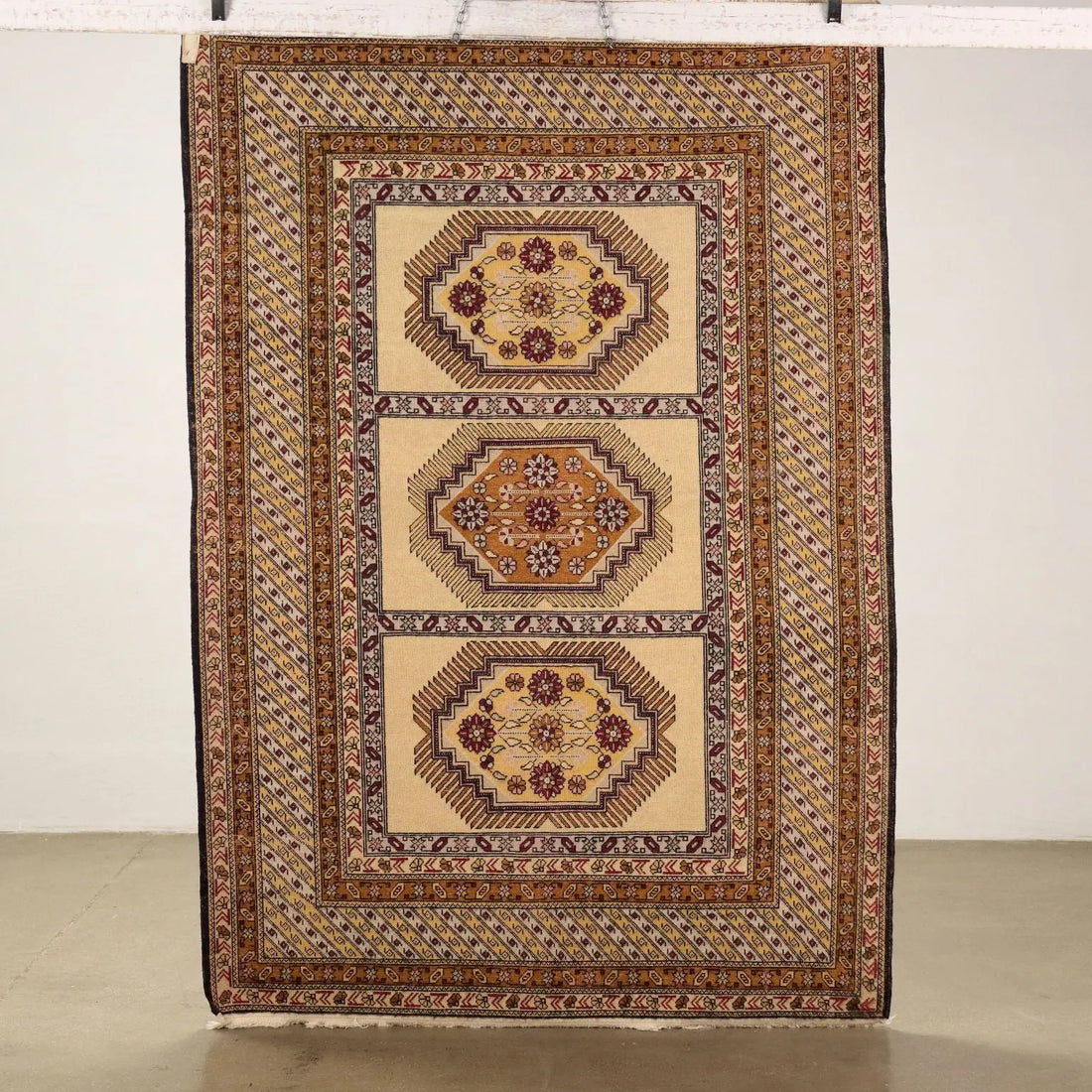 Shirvan Carpet Wool Fine Knot Russia - 75x42 In | Antiques | Carpets