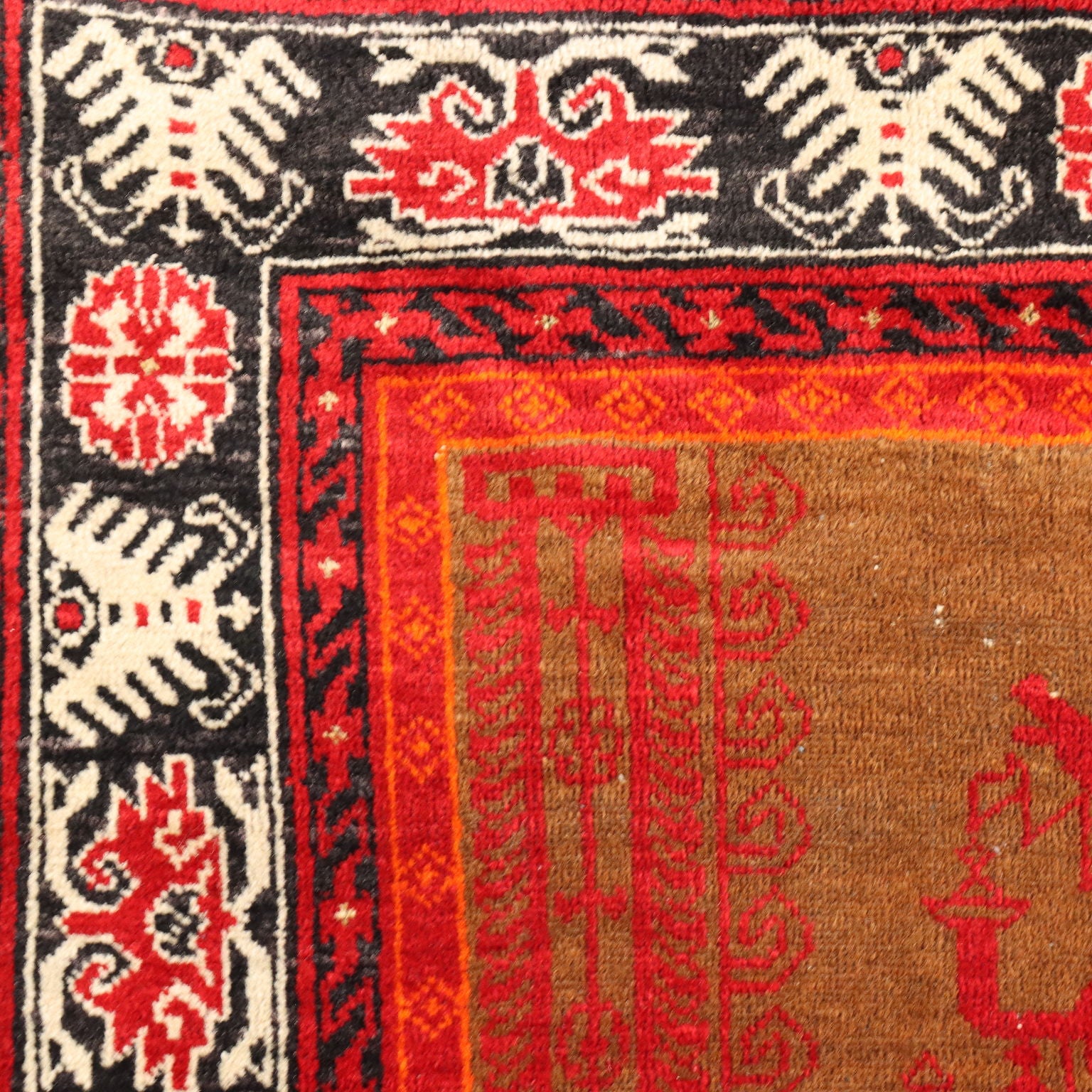 Vintage Beluchi Carpet Iran Cotton Wool Fine Knot Handmade - 71x37 In | Antiques  Carpets