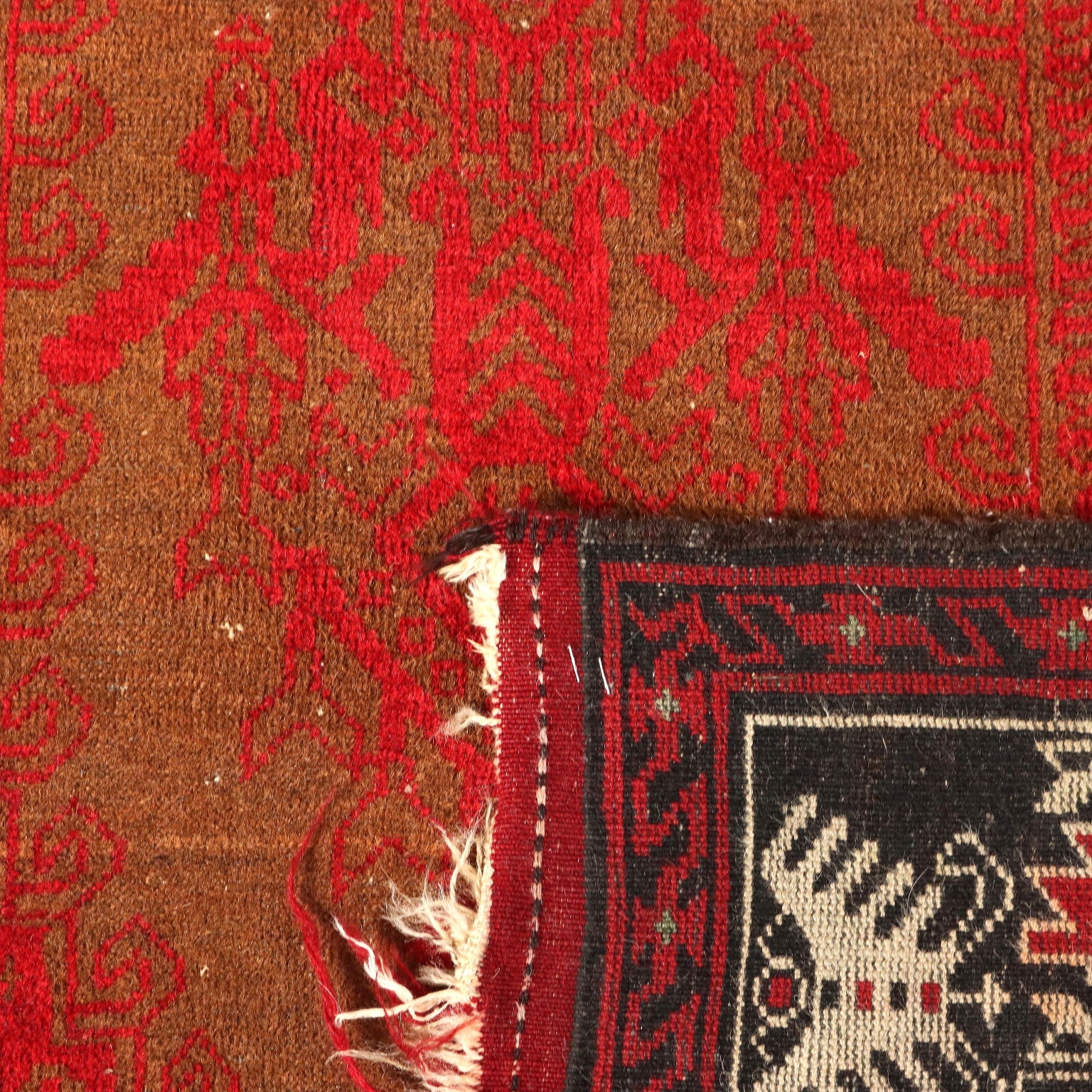 Vintage Beluchi Carpet Iran Cotton Wool Fine Knot Handmade - 71x37 In | Antiques  Carpets