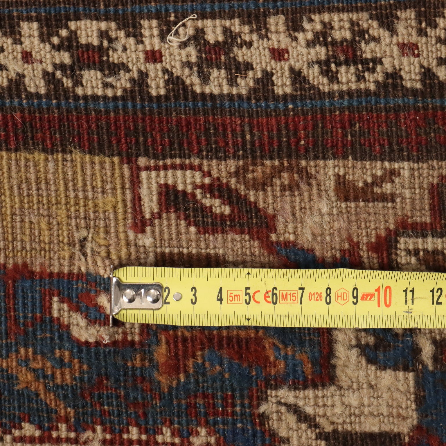 Ancient Asian Carpet Wool Thin Knot Handmade - 107x58 In | Antiques  Carpets