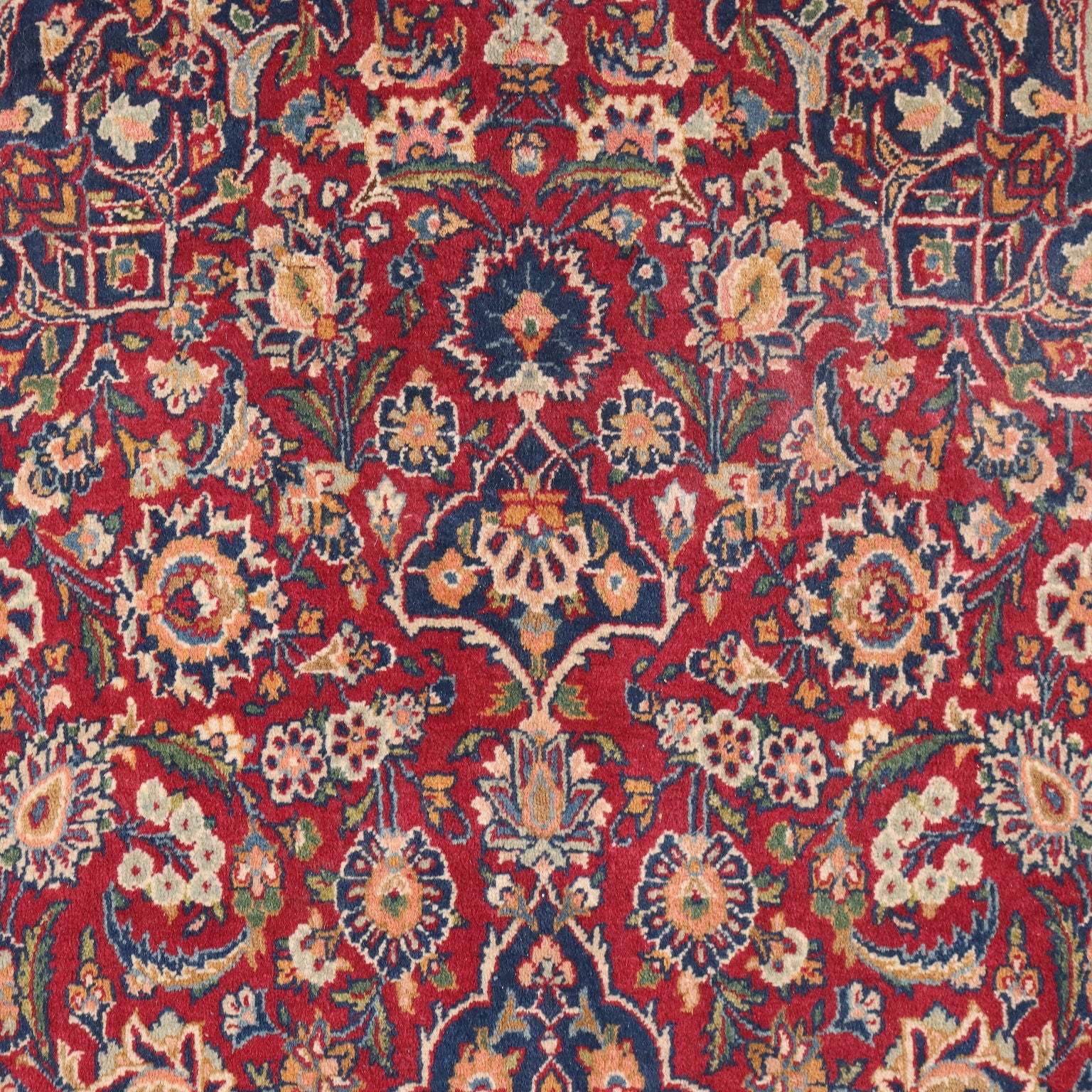 Ancient Keschan Carpet Iran Cotton Wool Thin Knot Handmade | Antiques  Carpets