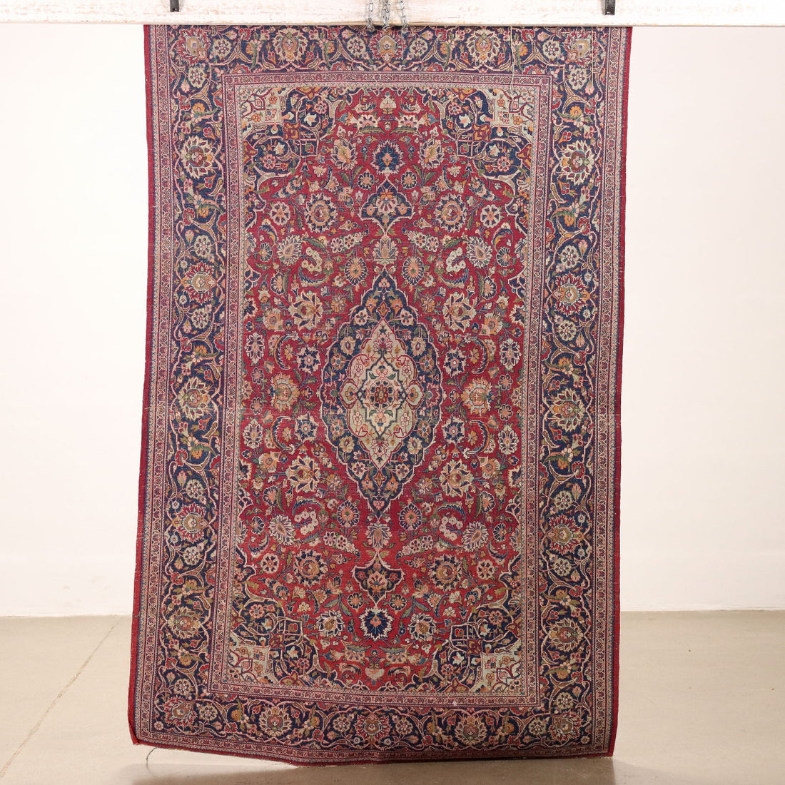 Ancient Keschan Carpet Iran Cotton Wool Thin Knot Handmade | Antiques  Carpets