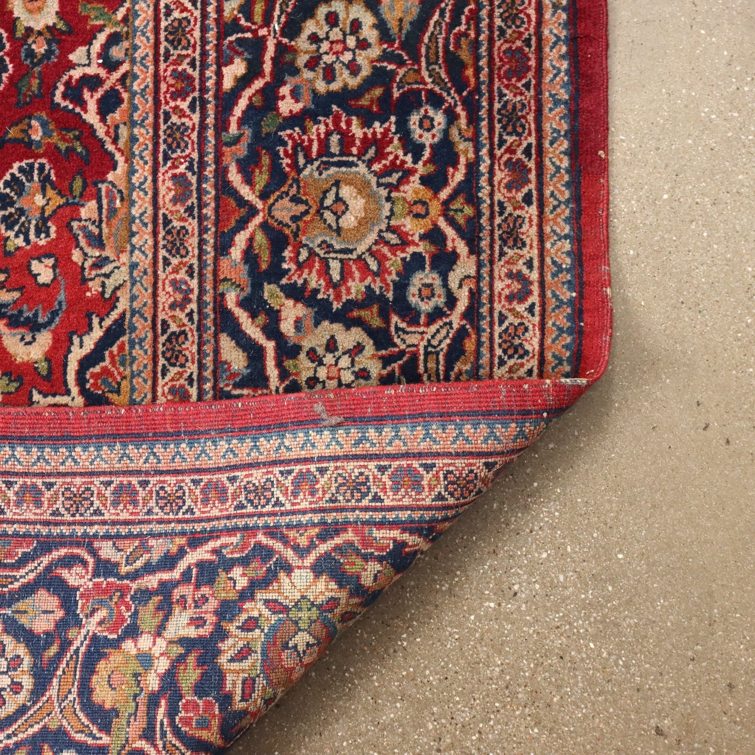 Ancient Keschan Carpet Iran Cotton Wool Thin Knot Handmade | Antiques  Carpets