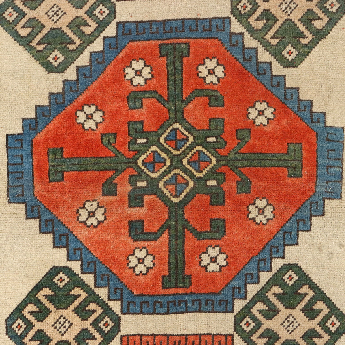 Ancient Kars Carpet Turkey Wool Heavy Knot Handmade - 93 x 51 In | Antiques  Carpets