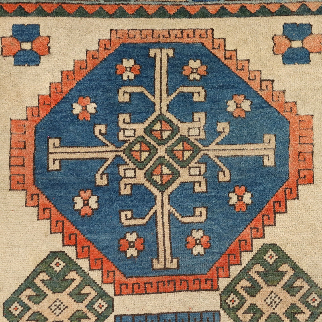 Ancient Kars Carpet Turkey Wool Heavy Knot Handmade - 93 x 51 In | Antiques  Carpets