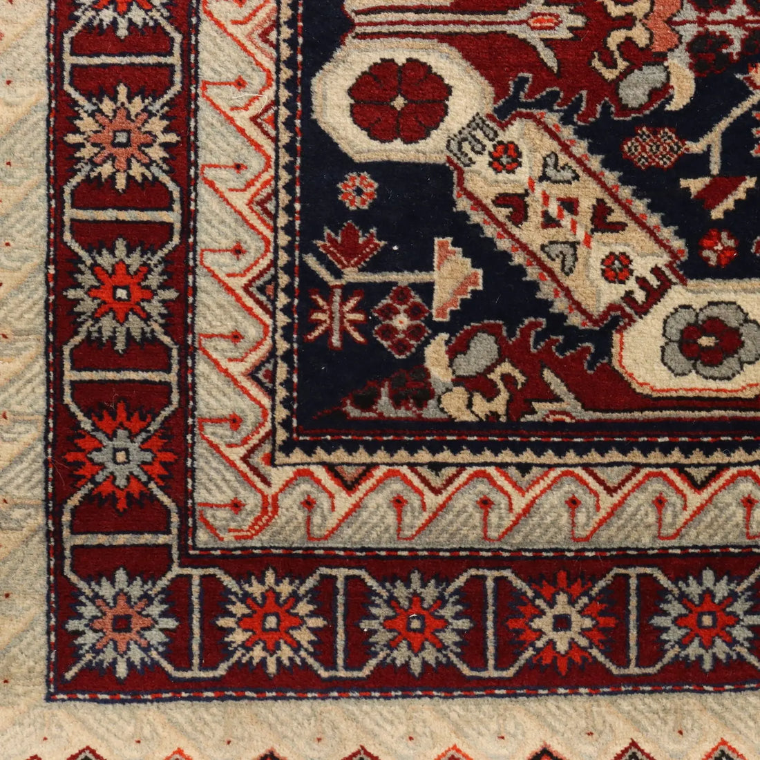 Ancient Ardebil Meskin Carpet Iran Wool Heavy Knot Handmade - 64x48 In | Antiques | Carpets