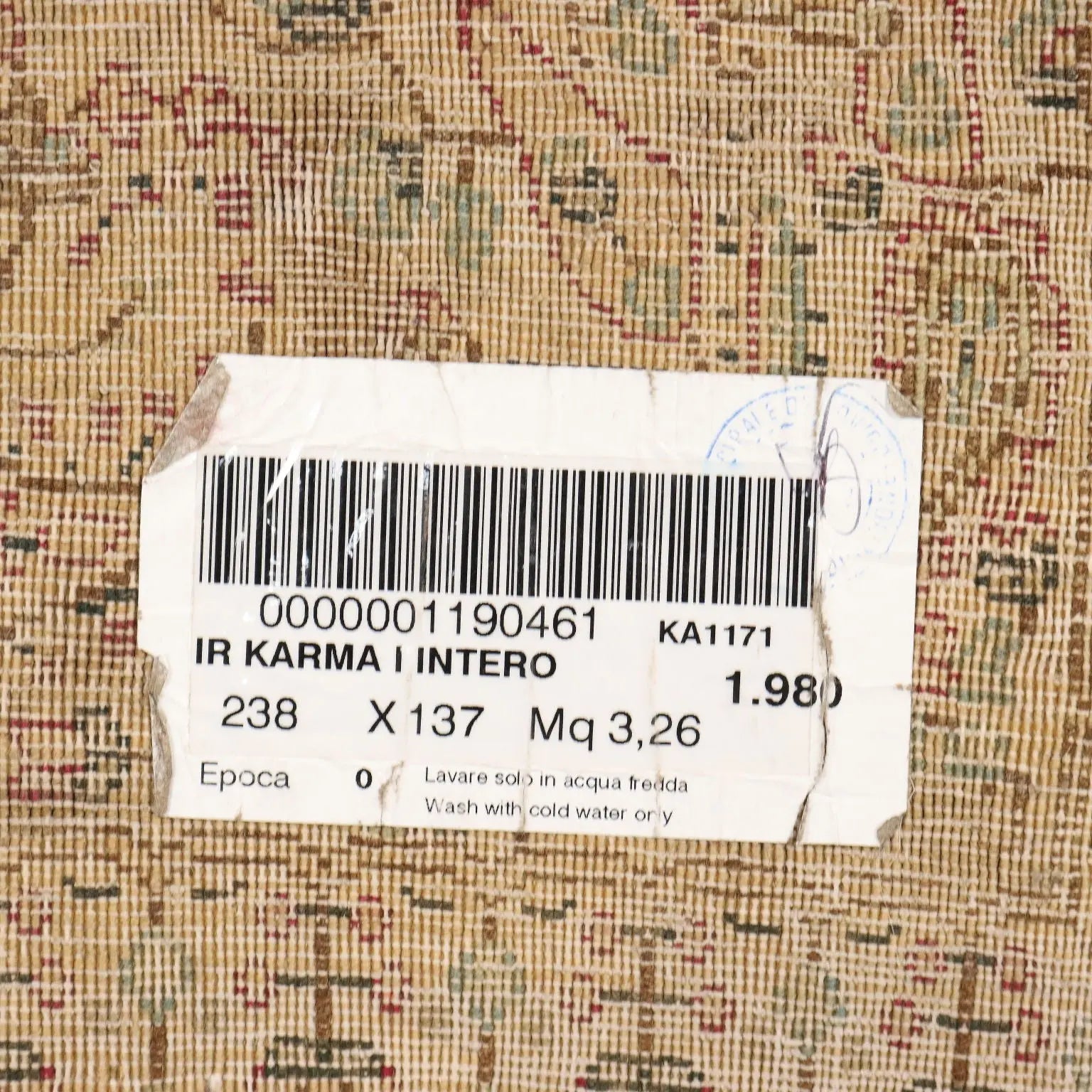 Antique Turkish Rug in Cotton and Wool - 238x137 cm
