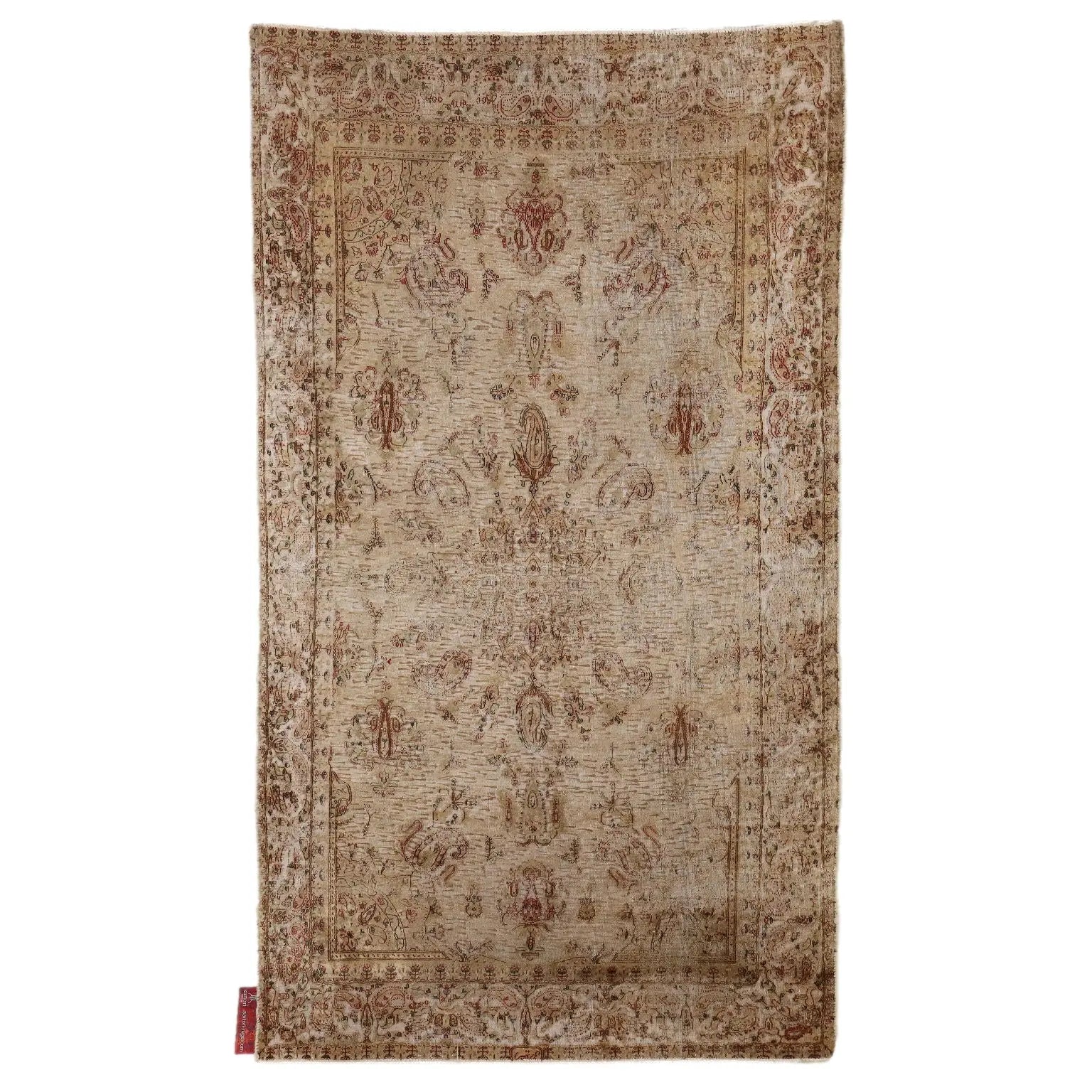 Antique Turkish Rug in Cotton and Wool - 238x137 cm