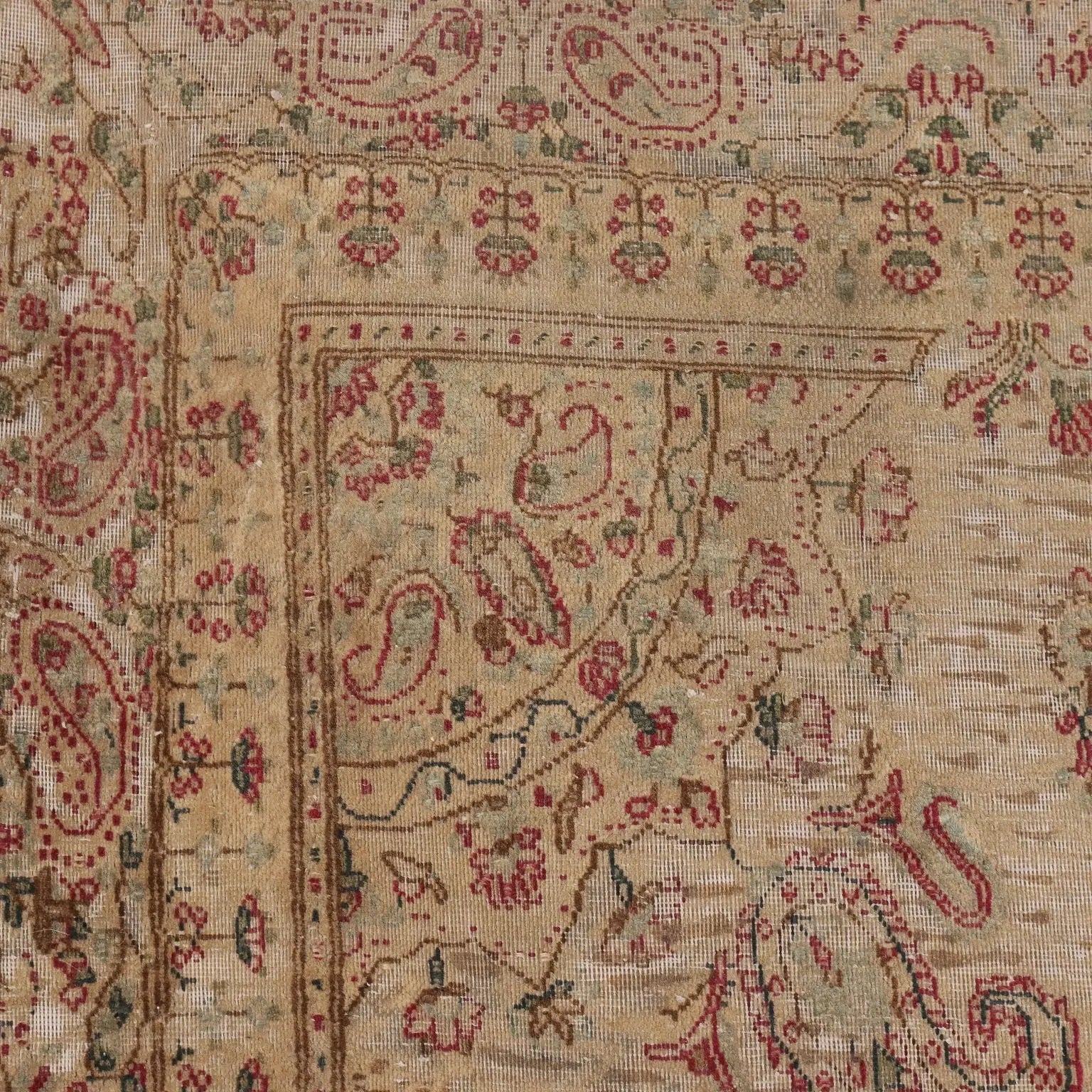 Antique Turkish Rug in Cotton and Wool - 238x137 cm