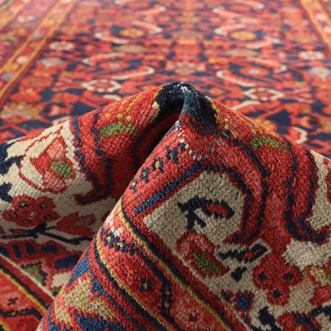 Malayer Rug in Cotton and Wool - 