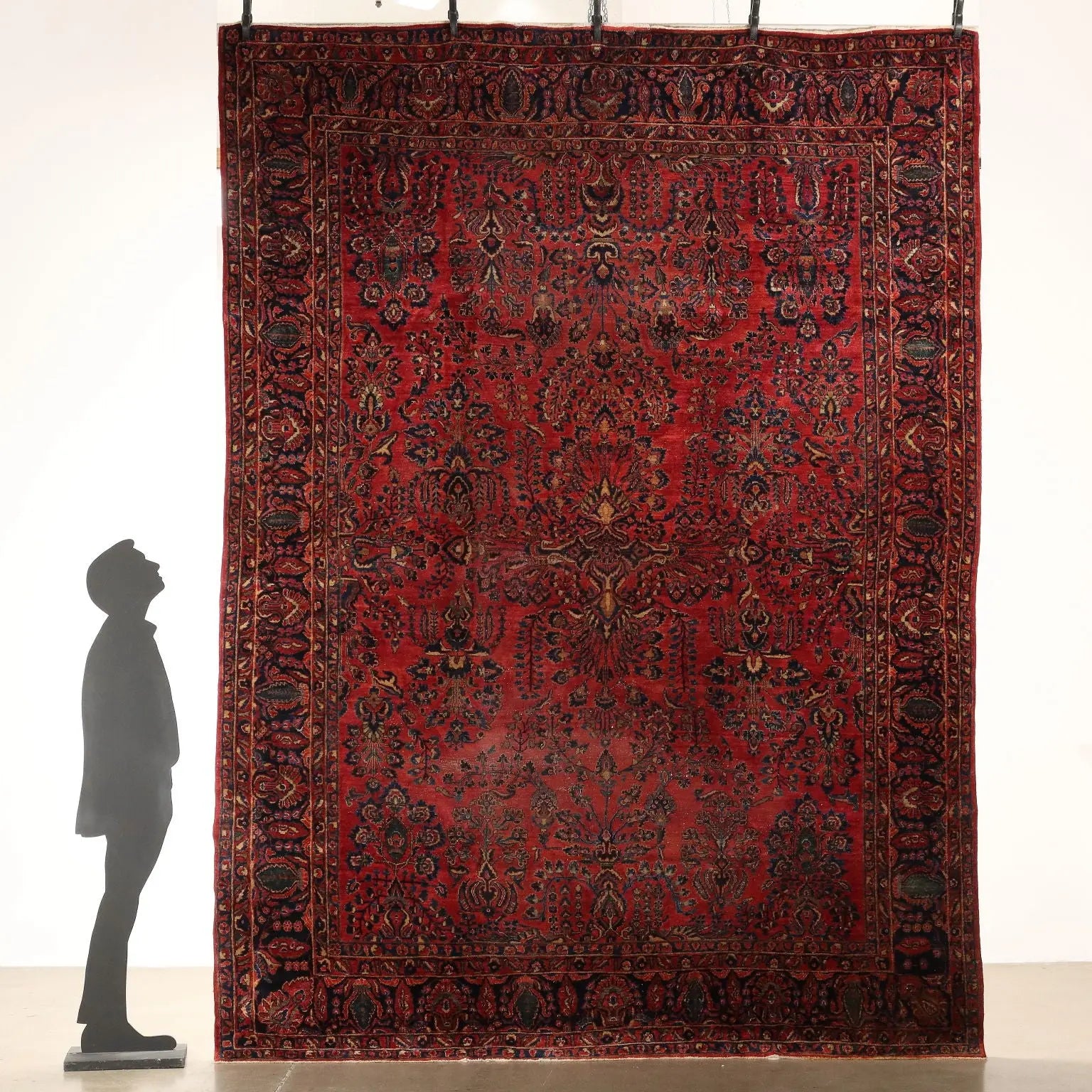 American Saruk Rug in Cotton and Wool - 360x262 cm