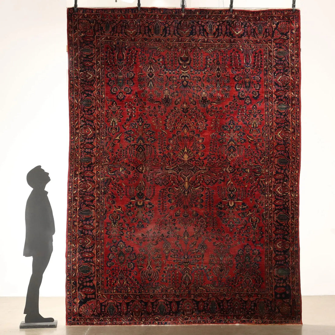 American Saruk Rug in Cotton and Wool - 360x262 cm