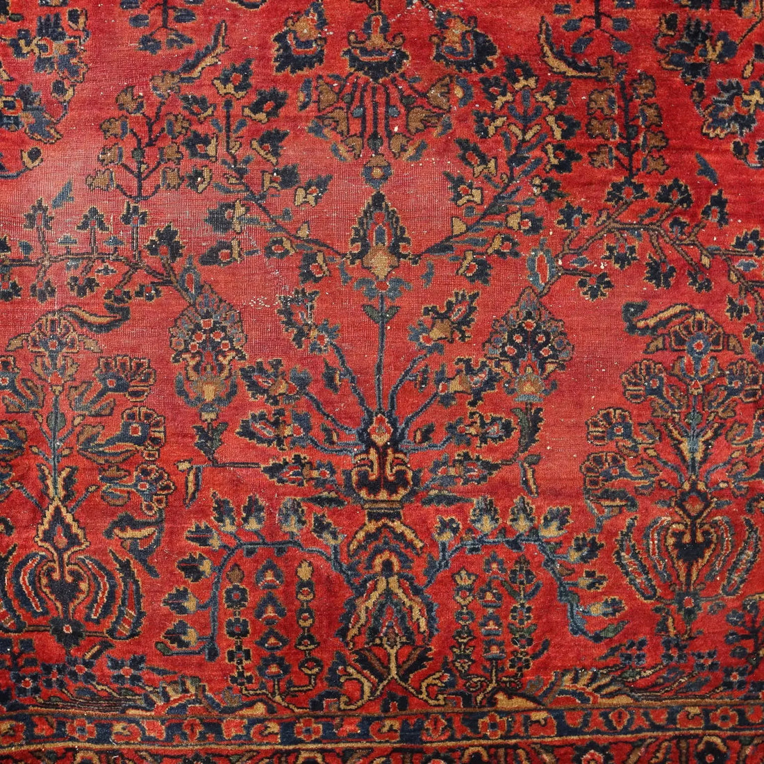 American Saruk Rug in Cotton and Wool - 360x262 cm