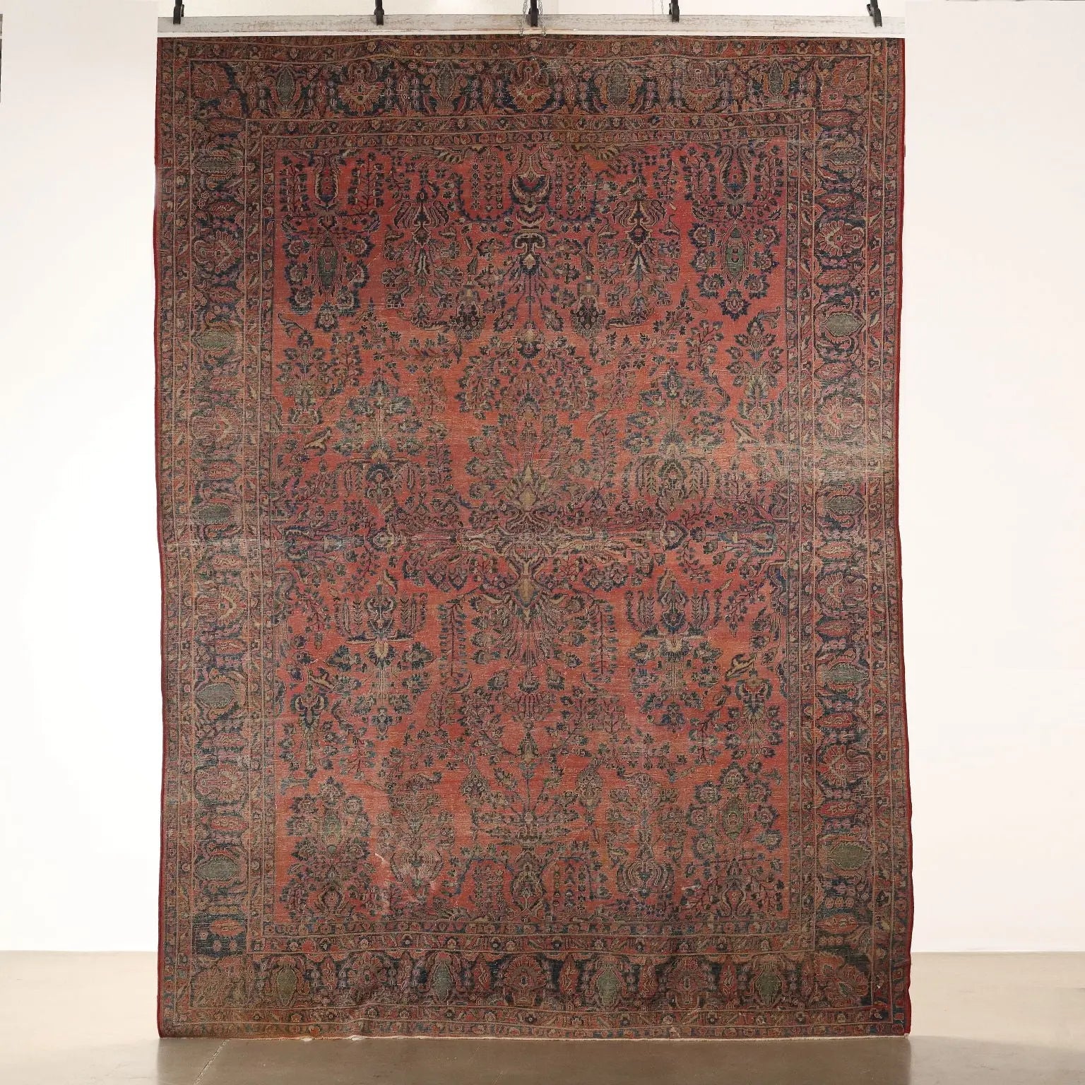 American Saruk Rug in Cotton and Wool - 360x262 cm